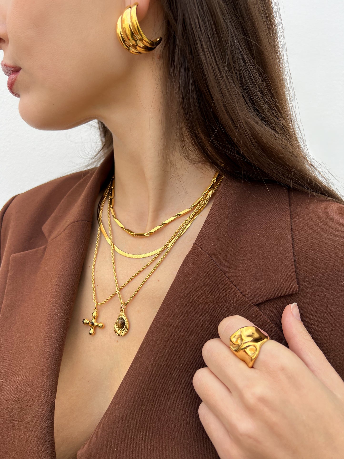 Collar Ondina gold