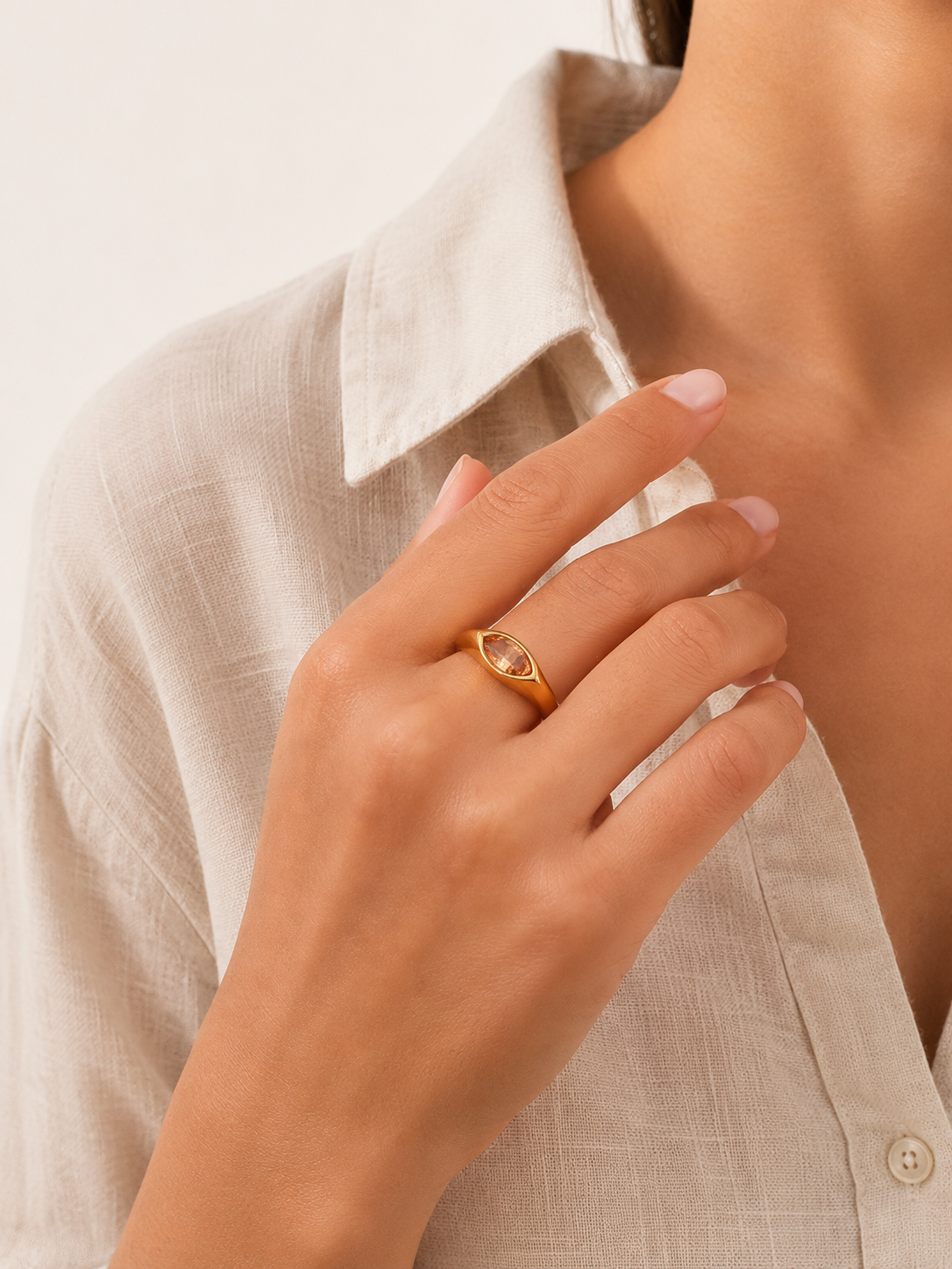 Anillo Amber gold