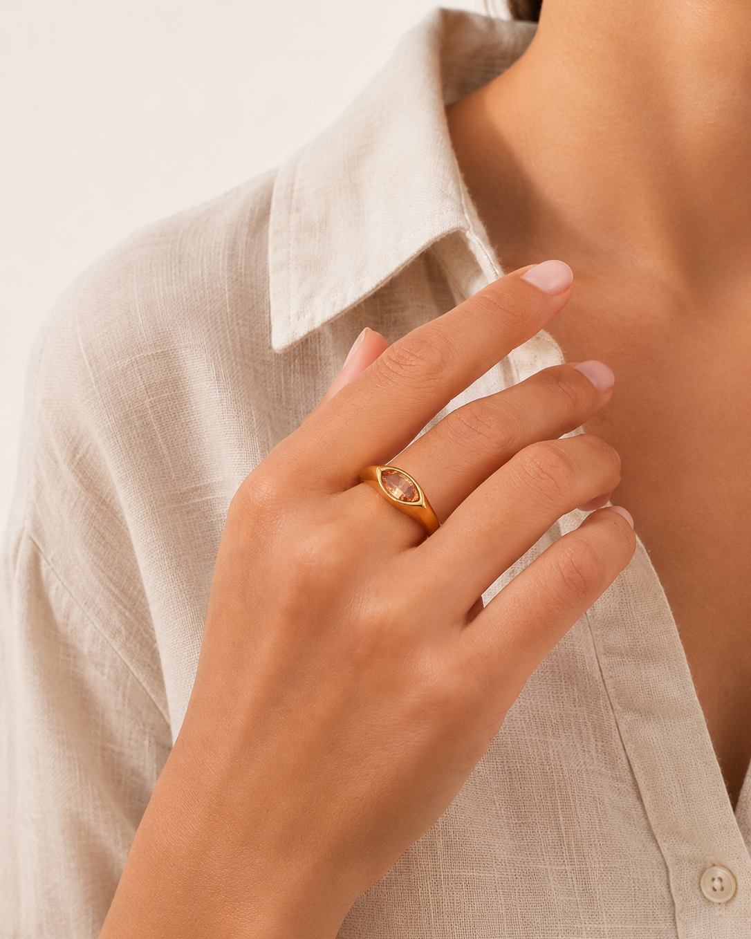 Anillo Amber gold