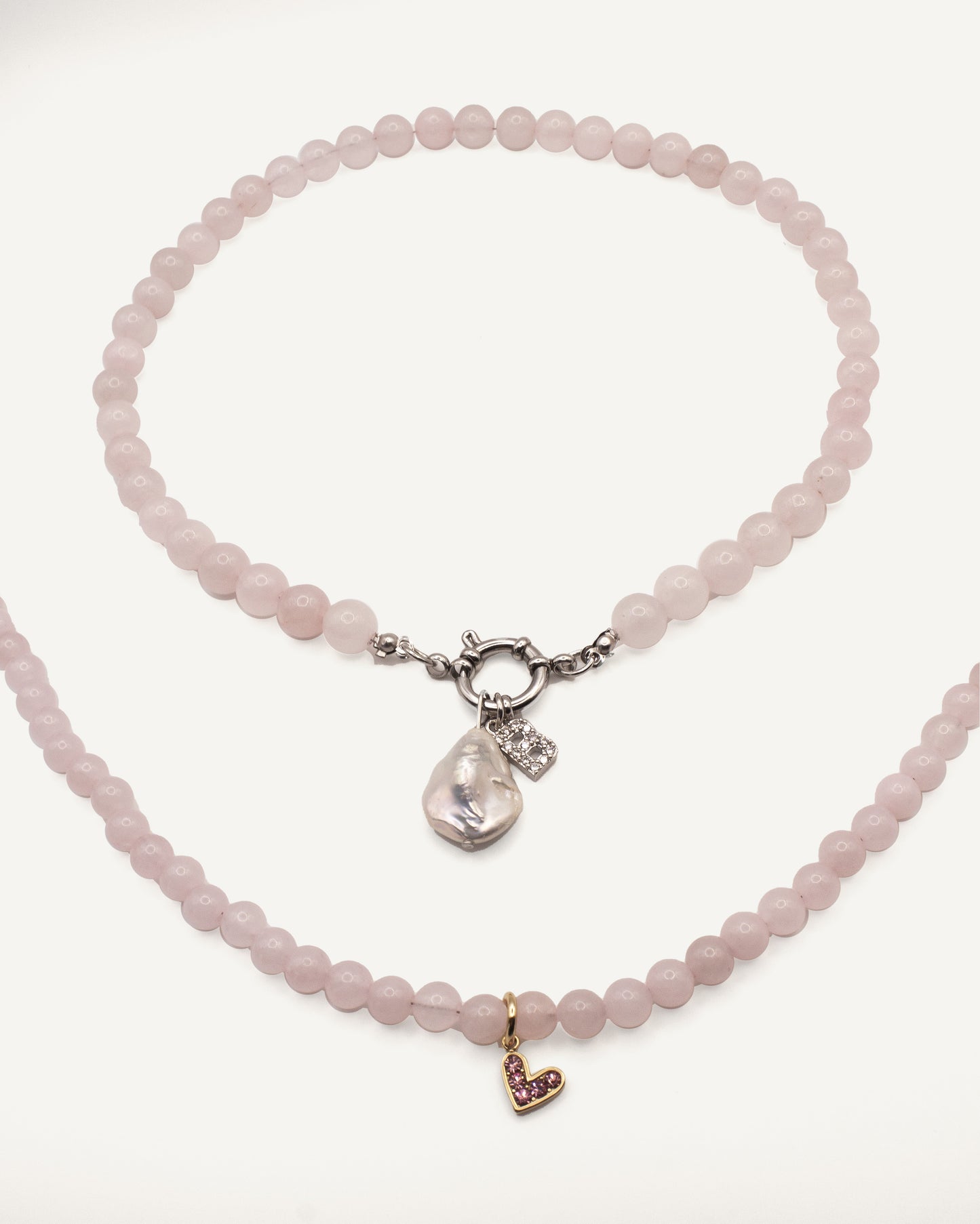 Collar Cuarzo Rosa Niña