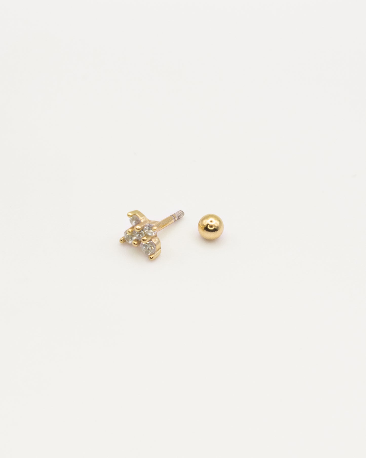 Mini pendiente Cross gold