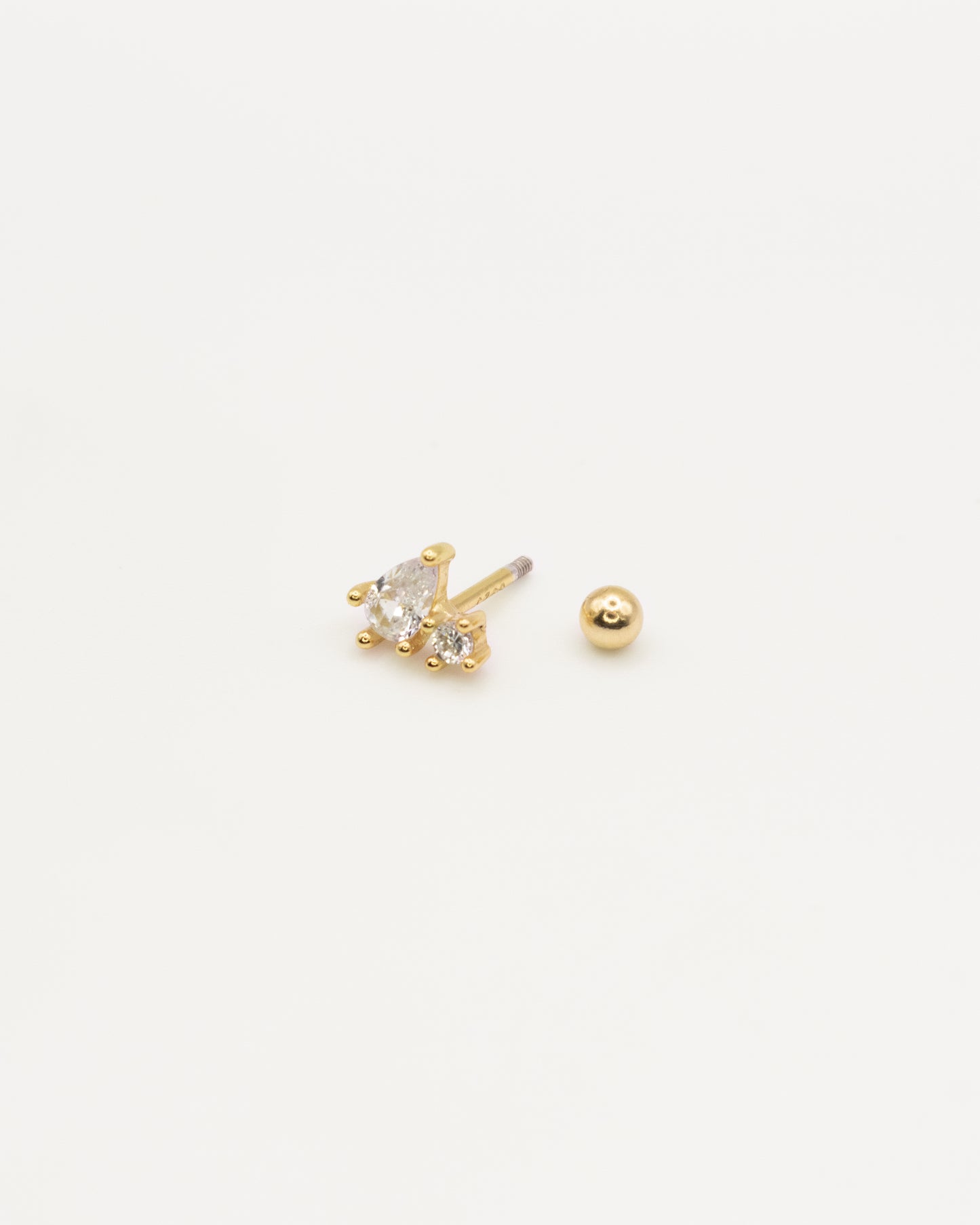 Mini pendiente Rain gold