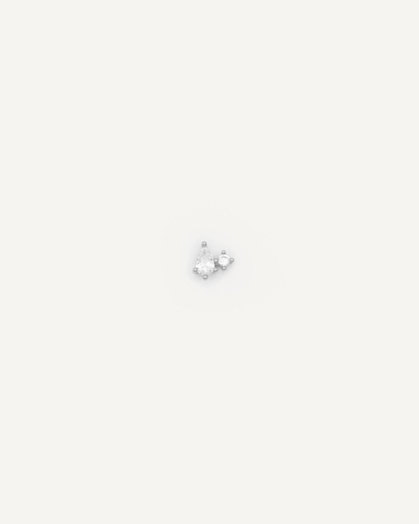 Mini Pendiente Rain silver