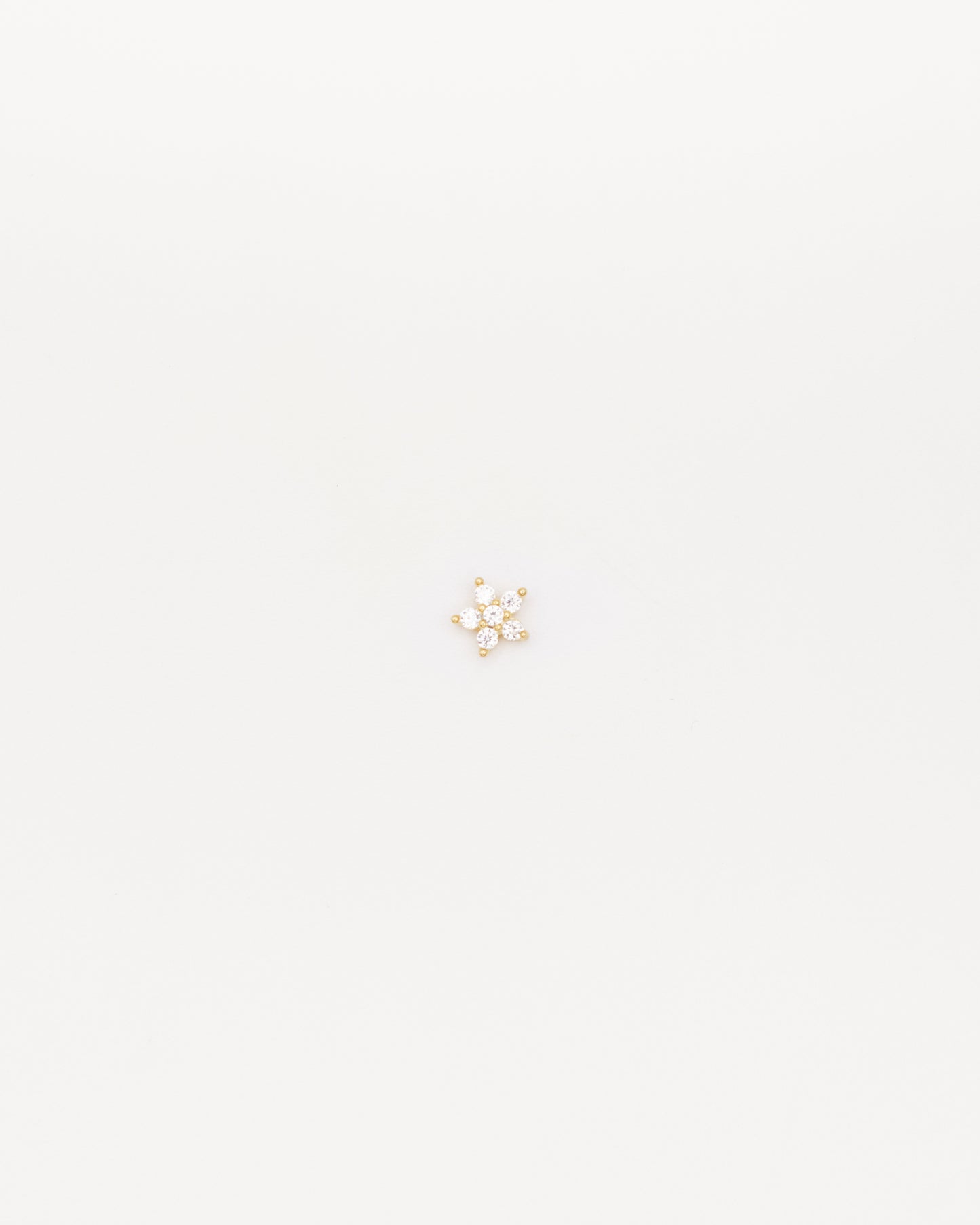 Mini pendiente Flor gold