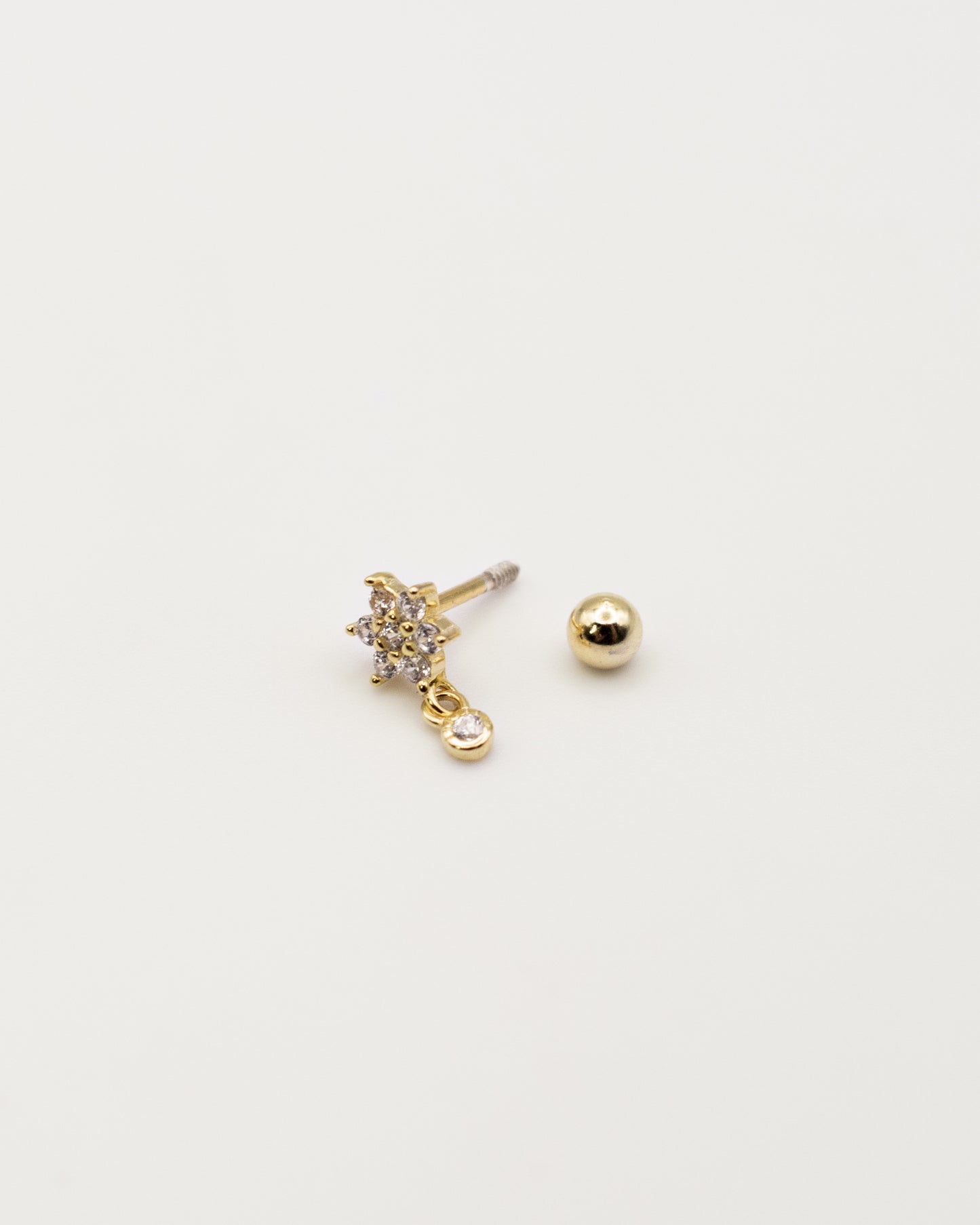 Mini Pendiente Blossom gold