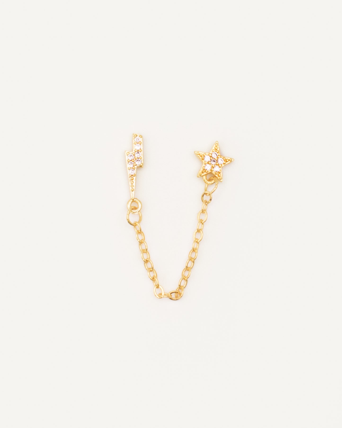 Mini pendiente cadena Bowie gold