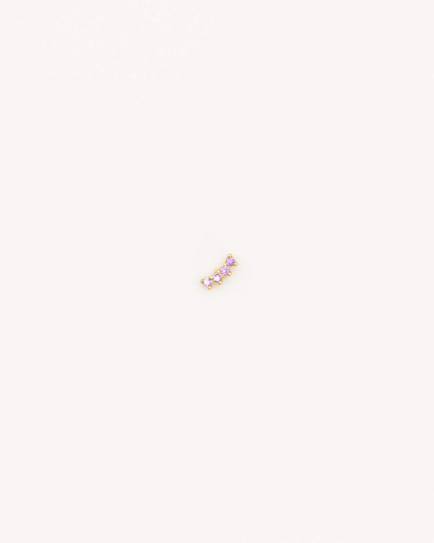 Mini pendiente Curve Lila gold
