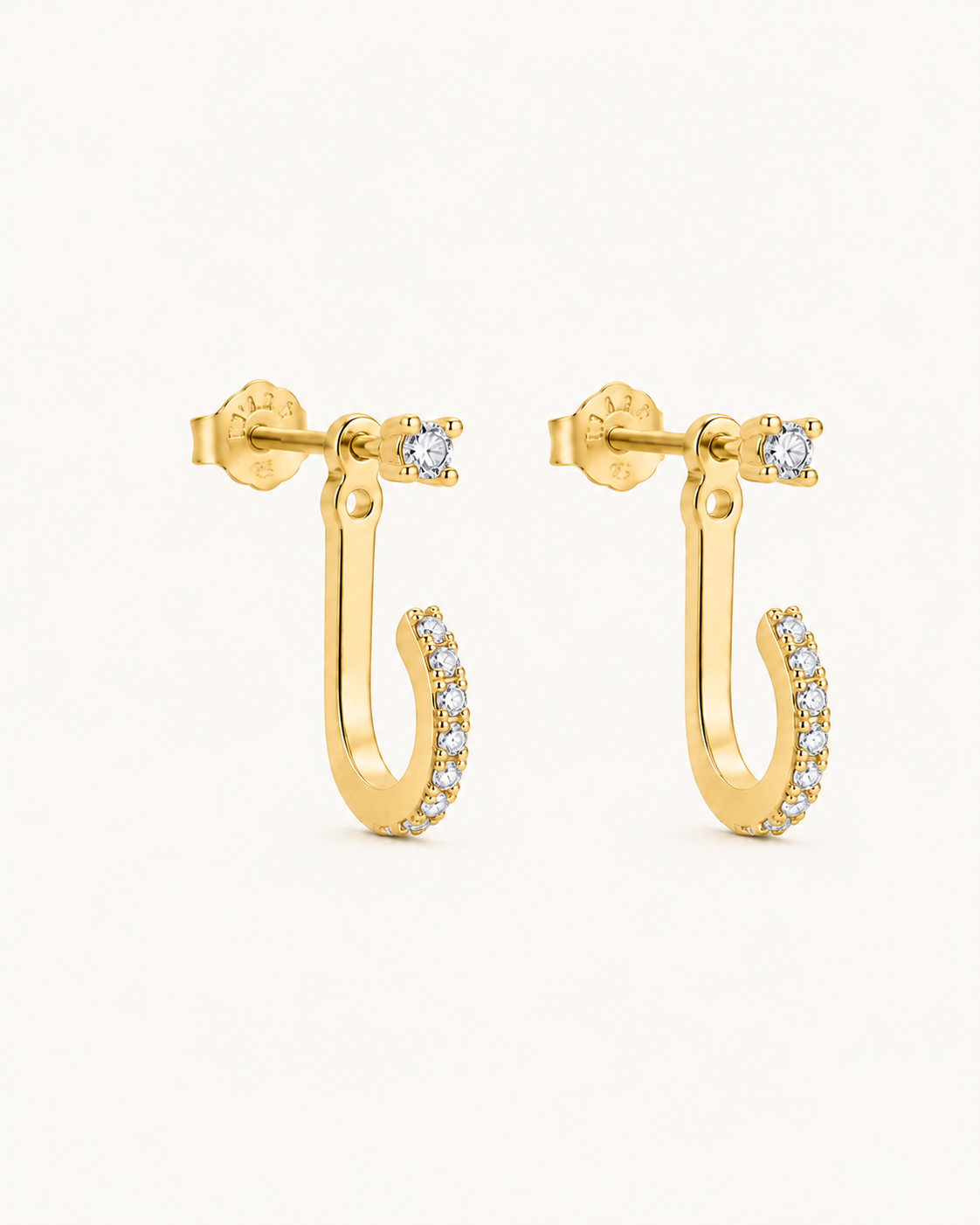 Pendiente Kaia Blanco gold