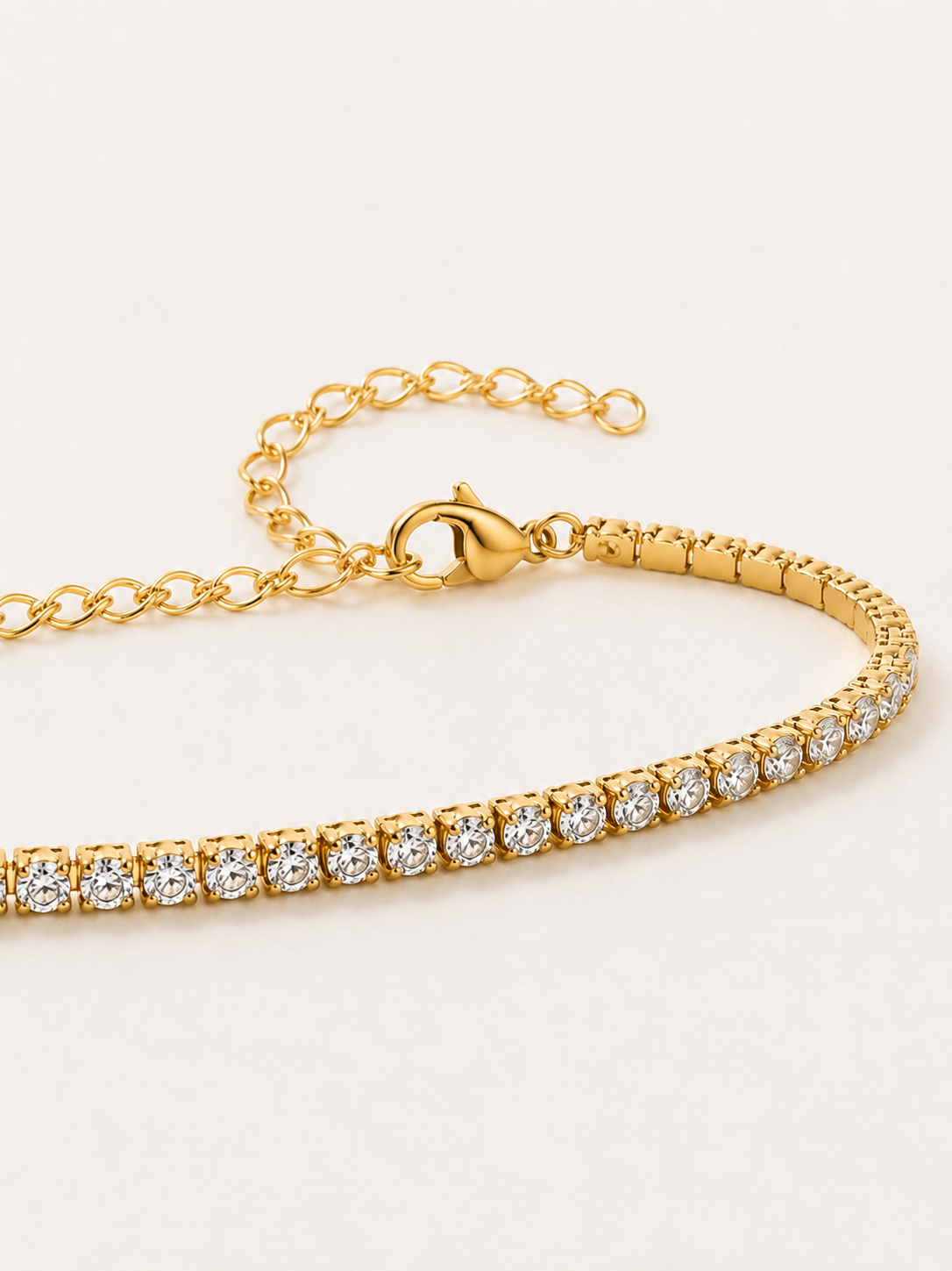 Pulsera Tennis gold