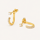 Pendiente Kaia Blanco gold