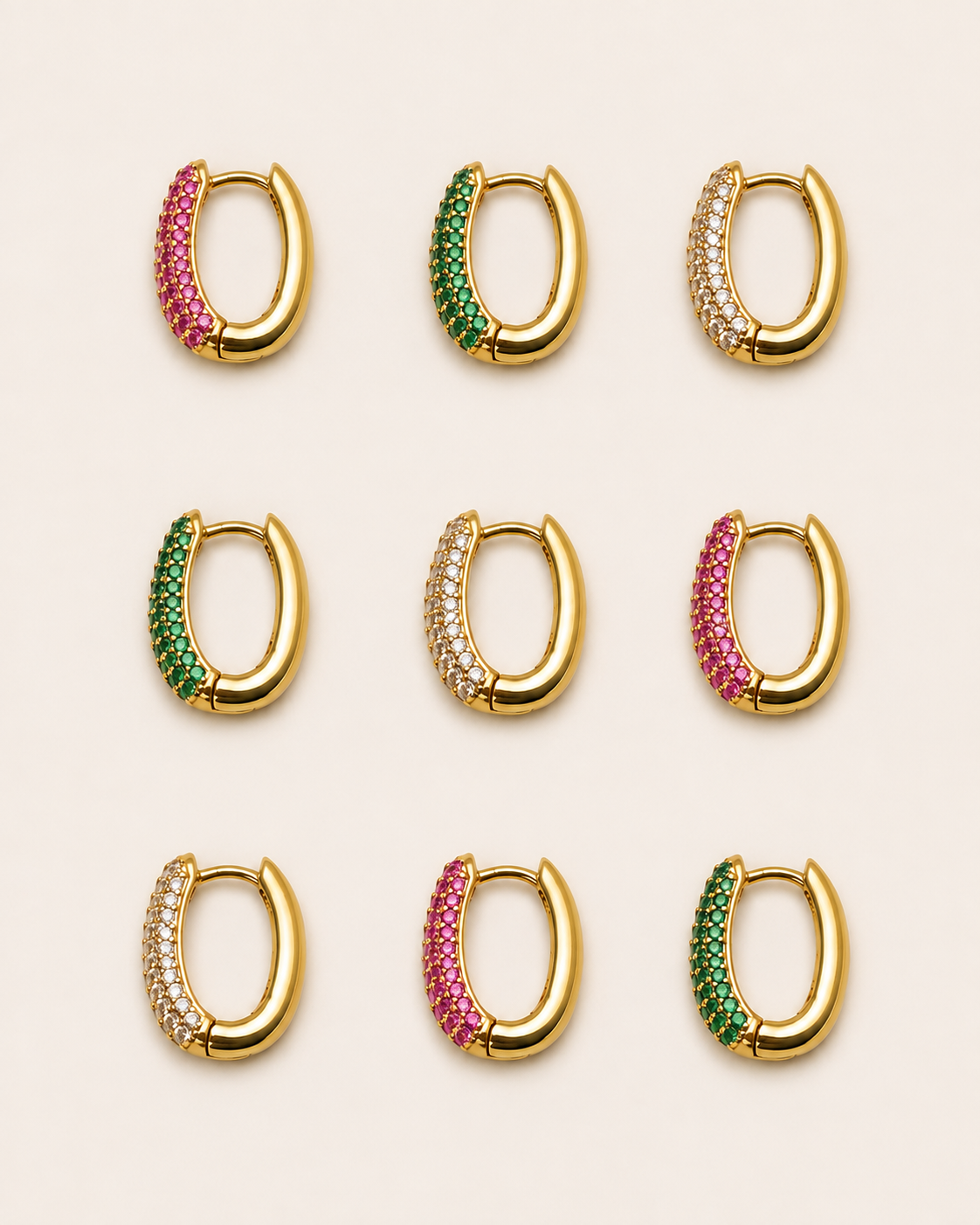 Aritos Bianca Jade gold