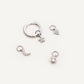 Pack Aritos Charms White silver