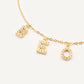 Charm Letra circonitas gold