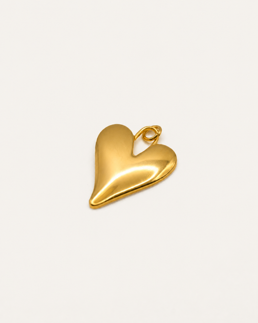 Charm Corazón Chunky Gold