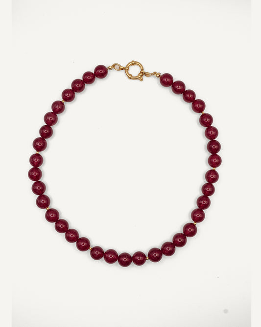 Collar Garnet gold