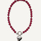 Collar Garnet silver