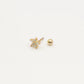 Mini pendiente Flor gold