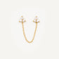 Mini Pendiente cadena TriTri gold