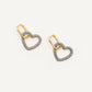 Pendiente Love Azul gold