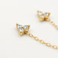 Mini Pendiente cadena TriTri gold