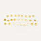 Charm Medalla Inicial gold