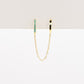 Aritos cadena Basic Turquesa gold