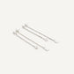 Pendiente cadena Ziggy silver