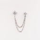 Mini pendiente cadena Crystal silver
