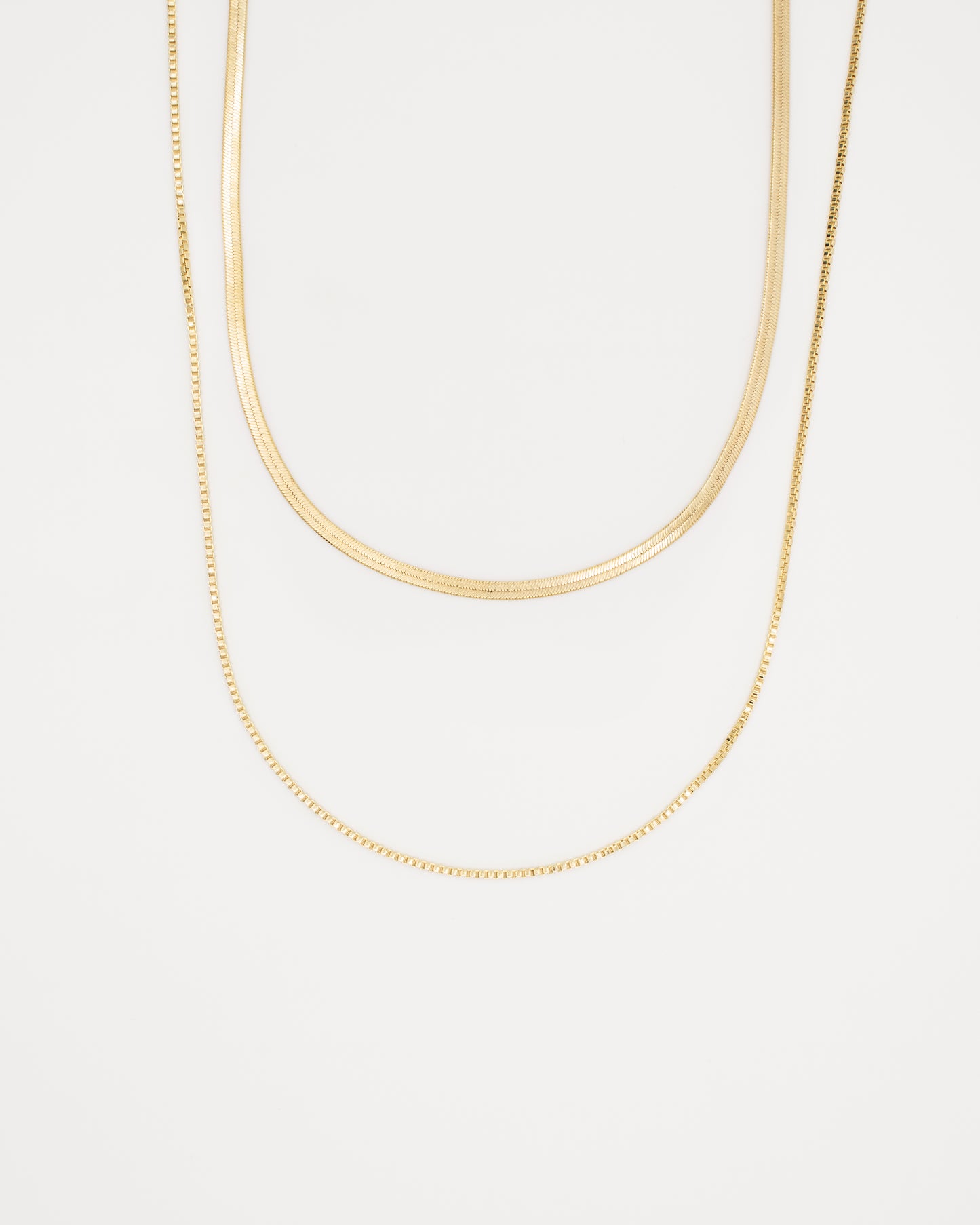 Collar Doble Chain gold