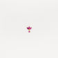 Mini Pendiente Lilith Fucsia gold