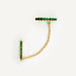 Arito Earcuff con cadena Verde gold
